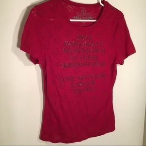 Red Scorpio zodiac tee